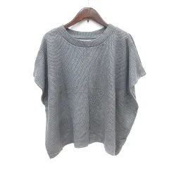 ソイル SOIL styled by SOIL サマーニット カットソー 半袖 麻 リネン グレー /MNのサムネイル
