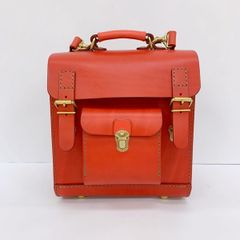 極美品 HERZ ヘルツ ルドミニョン ミニリュック レザー チョコ - メルカリ