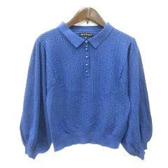 トゥービーバイアニエスベー To b. by agnes b. ニット カットソー 長袖 2 青 ブルー /MNのサムネイル