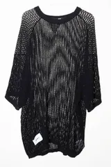ダブルタップス WTAPS 25SS GHILL SWEATER COTTON BLACK サイズ 04 251FZDT-KNM02 ギル スウェーター コットン ニット 半袖 ブラック 【ブランド古着ベクトル】【中古】■260630のサムネイル