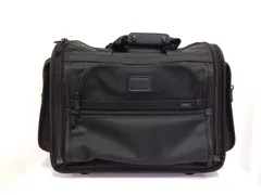 26g-700k【中古】TUMI トゥミ　Alpha Travel アルファトラベル　2輪　キャリーバッグ　ビジネス　機内持込　22051DH　ブラック　ネームタグ欠品のサムネイル