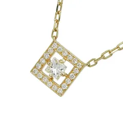 BOUCHERON ブシュロン アバ スクエア ダイヤ ネックレス K18YG 750 イエローゴールド ダイヤモンド 43cm 首飾り 3.5g アクセサリー レディース 送料無料 240101875431 ★のサムネイル