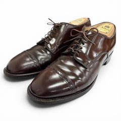 Alden 9901 コードバン プレーントゥ シューツリー、クリーム、収納袋