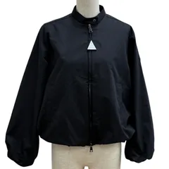 未使用品★MONCLER モンクレール 26SS L10931A00080 GRUISSAN レザーロゴワッペン付 ZIP UP ジャケット ブラック 00 正規品 ハンガー付のサムネイル