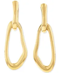 カルバンクライン レディース アクセサリー ピアス・イヤリング Tシャツ Calvin Klein GoldTone Stainlessteel Statement Link Charm Hoop Eのサムネイル