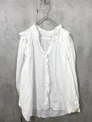 IENA イエナ 長袖 コットンボイルフリル ブラウス シャツ size38/白 ■◇ レディースのサムネイル