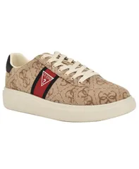 ゲス メンズ シューズ スニーカー レース GUESS Mens Caffen Branded LaceUp Casual Sneakers Tan Logo Multi タンのサムネイル