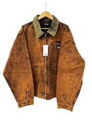 エクストララージ X-LARGE ×DICKIES ディッキーズ 23SS OVERDYE WORK JACKET オーバーダイ ジップアップ ワーク ジャケット 101231021020 XL オレンジ ブランド古着ベクトル 中古■260630のサムネイル