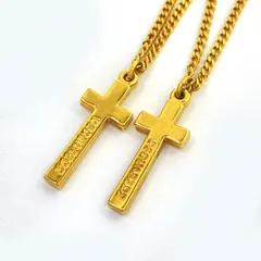 D SQUARED2 ディースクエアード Thin Chain Cross Pendant Necklace クロス ネックレス NEM0001 37200001 F193 ※中古のサムネイル