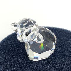 ○スワロフスキー SWAROVSKI ハッピーダック ブルー フィギュリン