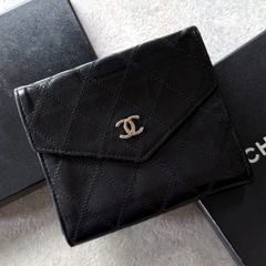 CHANEL 二つ折り財布 ココマーク ピコローレ ブラック - メルカリ