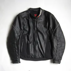 【雰囲気抜群/ビッグサイズ】DAINESE【レザー レーシングジャケット】 54 ブラック ダイネーゼ 26060826のサムネイル