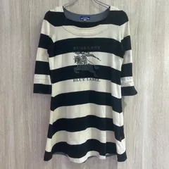 BURBERRY BLUE LABEL 白黒ボーダーカットソー サイズ38 ［G0465］のサムネイル