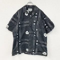 carhartt　カーハート　半袖シャツ　総柄　黒　ブラック　Lサイズ　古着のサムネイル