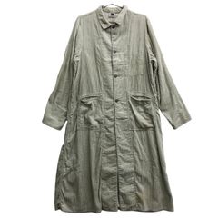 フランス製ARMEN アーメン リネン ヘリンボーン ショップコート サイズ