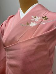 美品 トールサイズ】東レ セオα 浴衣 小千谷ちぢみ風 裄丈69 身丈168