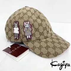 未使用 Gucci グッチ ヒグチユウコ コラボ キャップ 847862 キャットパッチ GG ネコ L サイズ ベースボール キャップ 帽子 日本限定のサムネイル
