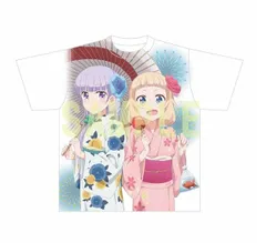 涼風青葉 桜ねね Tシャツ NEW GAME!! 娘TYPE-9月号- フルグラフィックTシャツ メンズLサイズ 涼風 青葉 桜 ねねのサムネイル