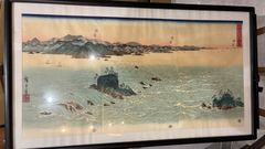 296/300 深見東州 オリジナルシルクスクリーン 雪降る氷見のご来光