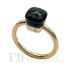 Pomellato　ポメラート　ヌード　 プチ　リング　PAB4030_O6000_000TL　750PG　750WG　ロンドンブルートパーズ　#54　指輪　14号　18金　Au750　K18WG　K18PG　ゴールド【中古】【86933】のサムネイル
