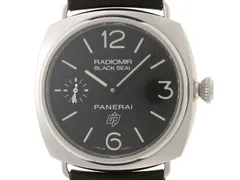 PANERAI パネライ ラジオミール ブラックシール ロゴ PAM00380 腕時計 ステンレススチール/革 ブラック文字盤 手巻き メンズ【中古】472のサムネイル