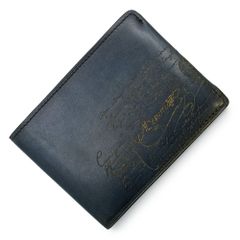 Berluti 二つ折り財布 カリグラフィ ブルー - メルカリ