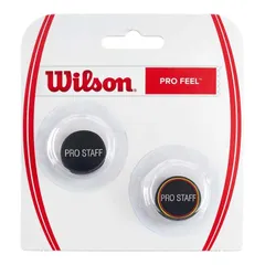 【ロジャーフェデラー】ウィルソン(Wilson) PRO FEEL プロフィール PRO STAFF プロスタッフ ダンプナー 振動止め 2個セット WR8407101001 クラシック ブラック(25y12m)(140029967)【メール便発送】のサムネイル