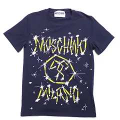 Ft645451 モスキーノ 半袖Ｔシャツ ギャラクシープリント 211ZPA07032039 紺 #44（EU） メンズ MOSCHINO 中古のサムネイル
