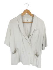 ヨリ yori 25SS クロシェニットミニジレ ベスト ラメ F チャコール