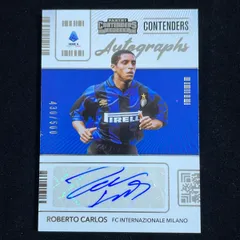 ロベルトカルロス　直筆サインカード　panini chronicles Roberto Carlos ロベルト・カルロス Panini Chronicles Contenders