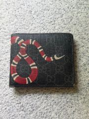 美品✨ GUCCI カードケース キングスネーク パスケース GG ブラック