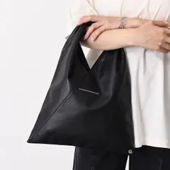 MM6 MAISON MARGIELA エムエムシックス メゾン マルジェラ バッグ トートバッグ JAPANESE フェイクレザー ジャパニーズ S54WD0043 P8396 レディース ユニセックス ブラック ハンドバッグ トライアングルのサムネイル