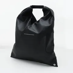 MM6 MAISON MARGIELA エムエムシックス メゾン マルジェラ バッグ トートバッグ JAPANESE フェイクレザー ジャパニーズ S54WD0043 P8396 メンズ ユニセックス ブラック ハンドバッグ トライアングルのサムネイル