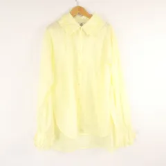 美品 KEITA MARUYAMA ケイタマルヤマ Pleats Collar シャツ 2 Mサイズ コットン100％ 長袖 フリル ブラウス レディース AO4400A72 のサムネイル