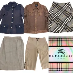 186005 BURBERRY バーバリー ニットトップス ハーフパンツ スカート ５点まとめ売りのサムネイル