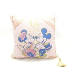 美品 Disney ディズニー ファンタジースプリングス 東京ディズニーシー限定 クッション ミッキー ミニー キャラクター インテリア レディース AU4570A68 のサムネイル