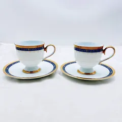 【‼️✨大幅値下げ✨‼️】✨Noritake STUDIO COLLECTION カップ＆ソーサー ペアセット 金彩 洋食器✨簡易清掃済❗️のサムネイル