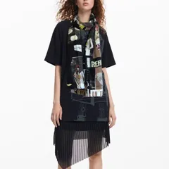 デシグアル Desigual 長方形スカーフ  フラール（’60ｓ風ガールズプリント）のサムネイル
