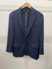 ETRO テーラードスーツ パープル チェック柄 50 - メルカリ
