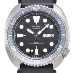 세이코 SEIKO 6306-7001 써드 다이버 150m 데이 데이트 블랙 자동 감기 남성 시계 O # 148489