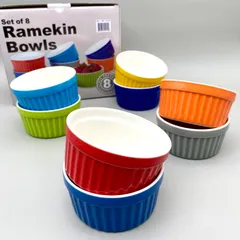 コストコ サーティファイド ラメキンボウル 8個 食洗機 電子レンジ オーブン デザート スープのサムネイル
