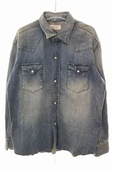 アンユーズド UNUSED 16SS 8oz DENIM WESTERN SHIRT SIZE 2 8オンス デニム ウエスタン シャツ ダメージ加工 リメイク 【ブランド古着ベクトル】【中古】●260630のサムネイル