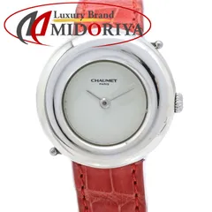 Chaumet ショーメ アノー 098920【磨き済/電池交換済】【中古】腕時計 レディース シルバー925xアリゲーター /40488のサムネイル