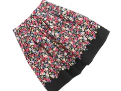 M S GRACY エムズグレイシー 花柄 フレア Aライン 台形 スカート size38/黒 ■■ レディースのサムネイル