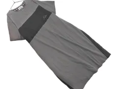 FILA フィラ 切替 Tシャツ ワンピース sizeF/グレーｘ黒 ■◆ レディースのサムネイル