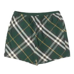 【美品】BURBERRY バーバリー パンツ グリーン サイズ:L  24SS タータンチェック ウォーターショーツ  ボトムス ショートパンツ【メンズ】【中古】のサムネイル