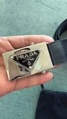 3/31まで限定値下げ［新品］PRADA レザー首輪 大型犬用 黒 スタッズ