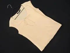 DKNY ダナキャランニューヨーク リボン ノースリーブ カットソー sizeP S/ライトベージュ ■◆ レディースのサムネイル