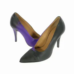 エムエムシックス メゾンマルジェラ MM6 Maison Margiela パンプス ハイヒール ポインテッドトゥ ツートーン 37 パープル系 S59WL0084のサムネイル