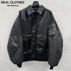 COMME des GARCONS HOMME/コムデギャルソン オム SYNTHETIC LEATHER PATCHWORK レザー パッチワーク ブルゾン HP-J011/Mのサムネイル